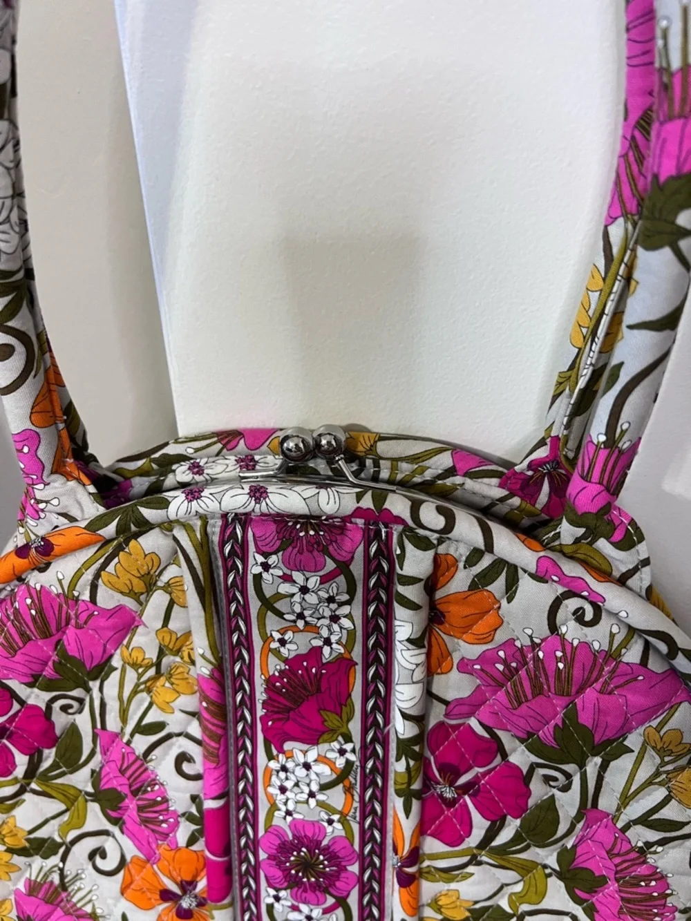 Vera Bradley Eloise Shoulder Bag Priscilla Pink Pattern